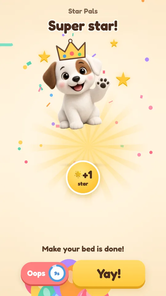 Celebration with a star